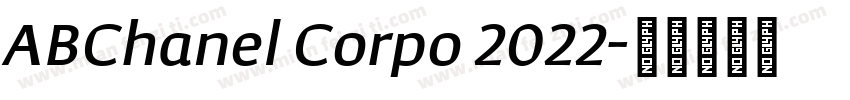 ABChanel Corpo 2022字体转换